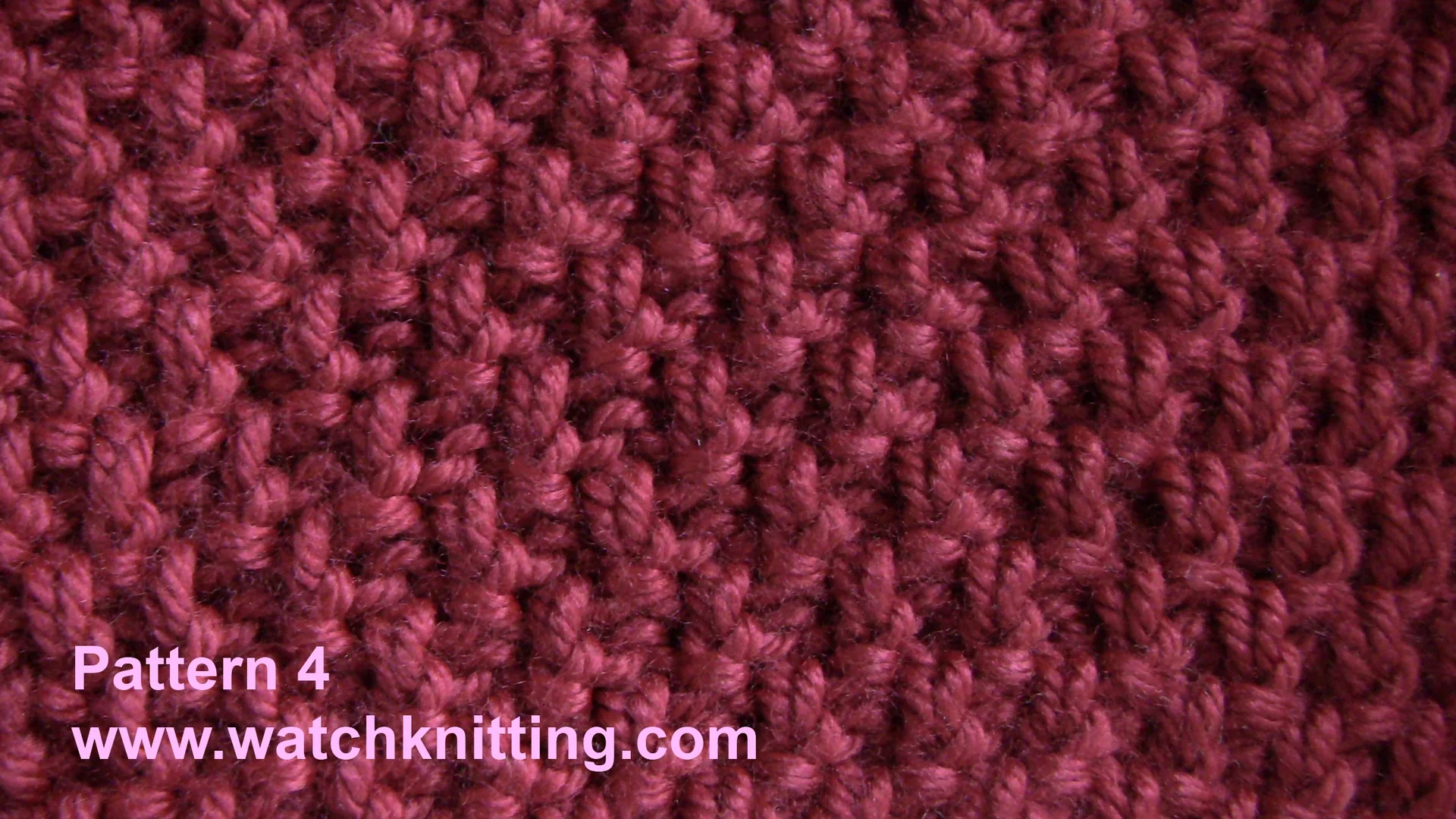 Stitch 4 – Moss Stitch
