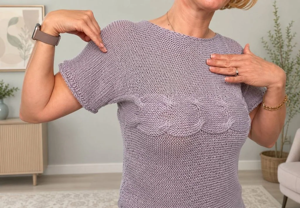 Willow Sideways Top Knitting Pattern — view 1 of 5
