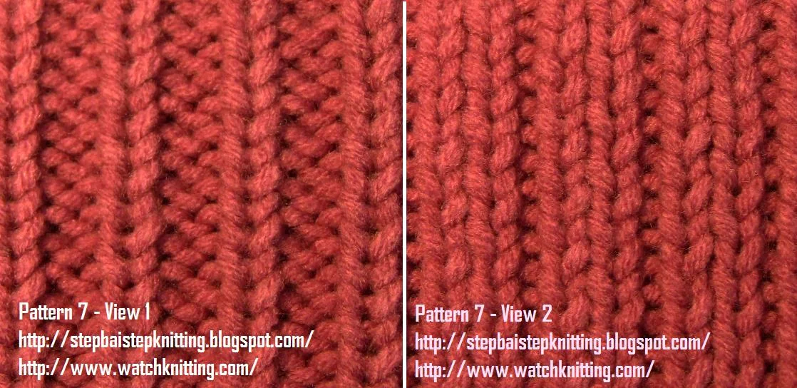 Stitch 7 ( Two to One Rib Stitch ) — view 1 of 2